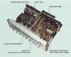 Pioneer SX-650 Inside