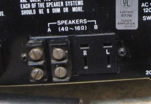 Pioneer SX-424 Speaker Plugs