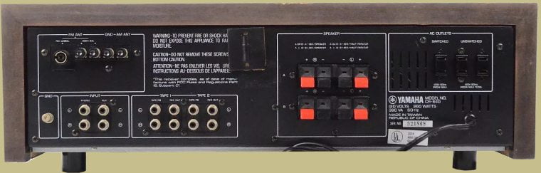 Vintage Yamaha CR-640 RECEIVER FRONT PANEL   LAMPS. 