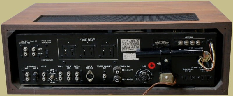 Pioneer SX-900 Back Panel