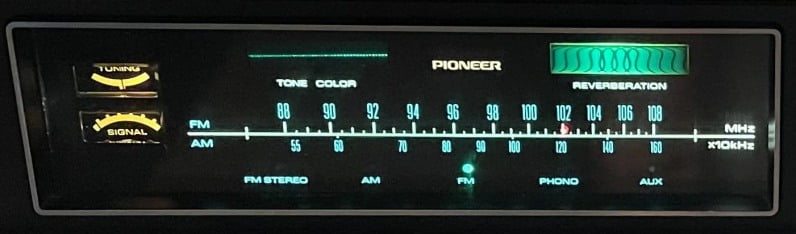 Pioneer SX-900 Dial Reverb