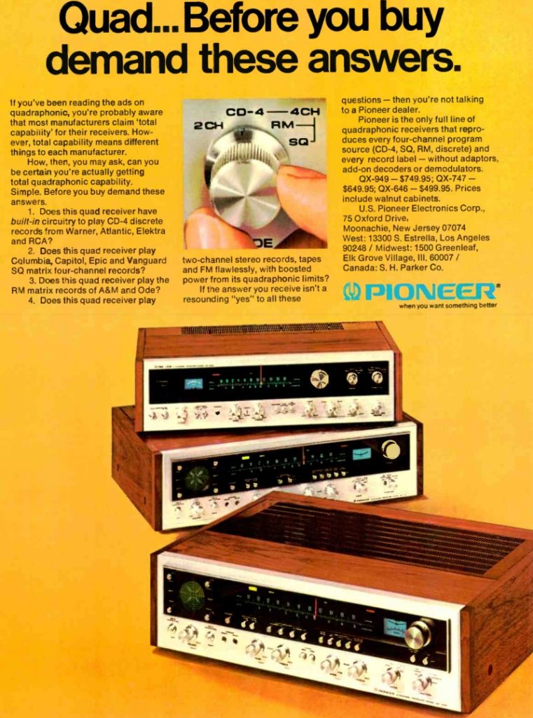 Pioneer QX-949 Ad