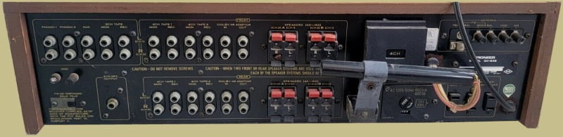 Pioneer QX-949 Back Panel