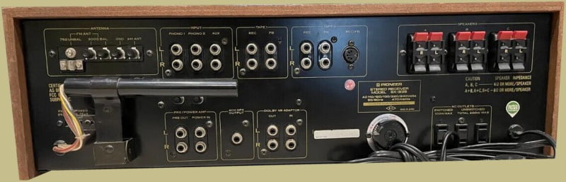 Pioneer SX-939 Back Panel
