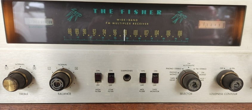 Fisher 500-C Brass Knob Caps