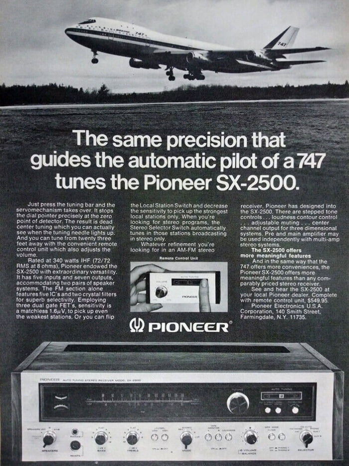 Pioneer SX-2500 Ad