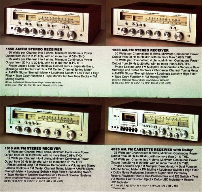 Marantz 1550 Receiver Ad