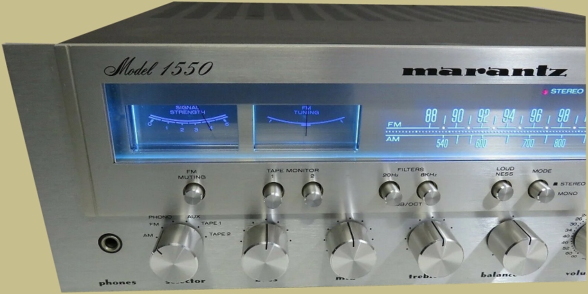 Marantz 1550 Receiver Meters