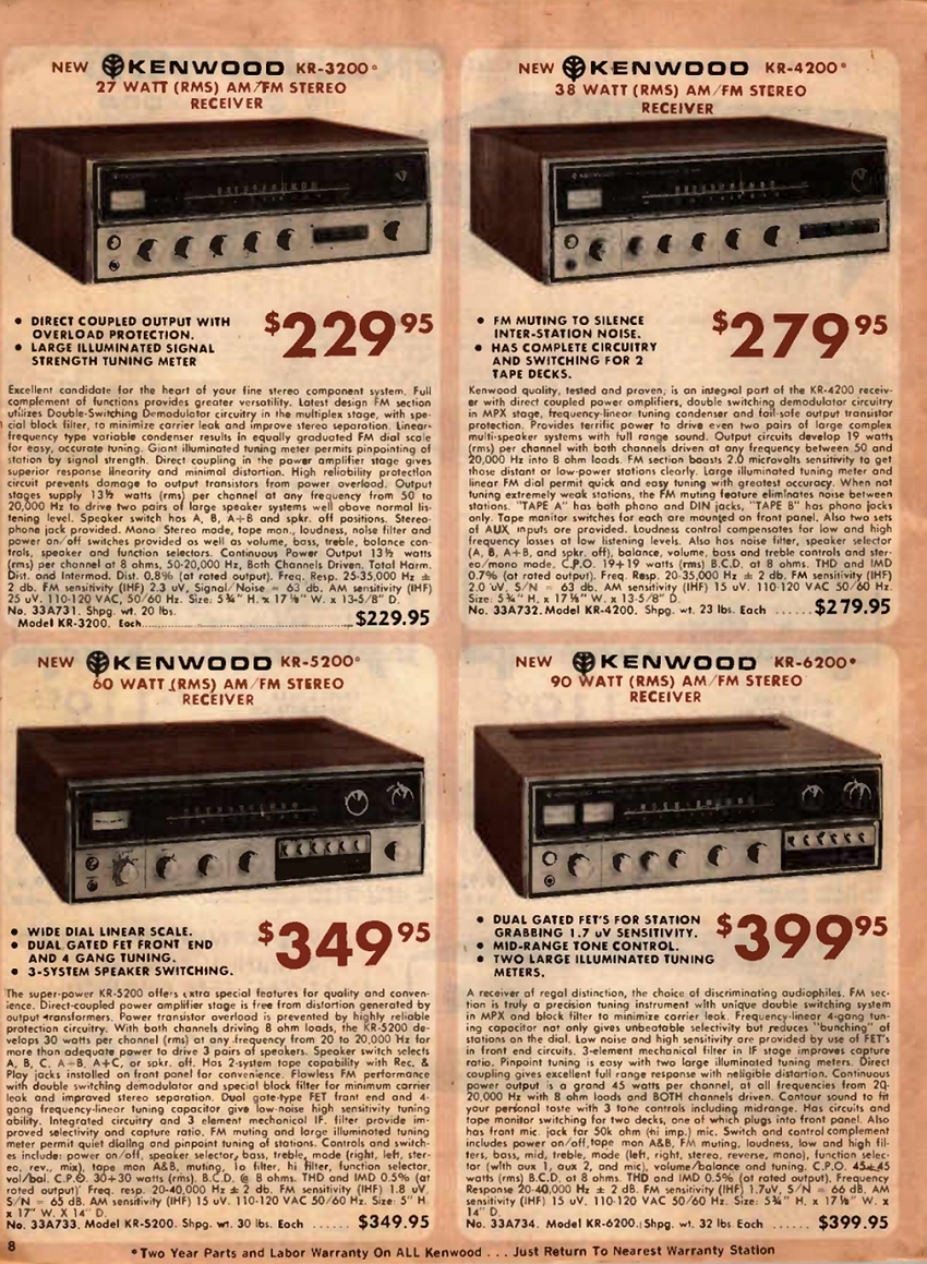 Kenwood KR-3200 ad