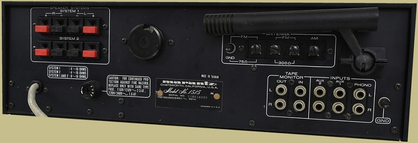 Marantz 1515 Rear Panel