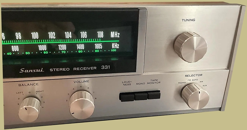 Sansui 331 Knobs