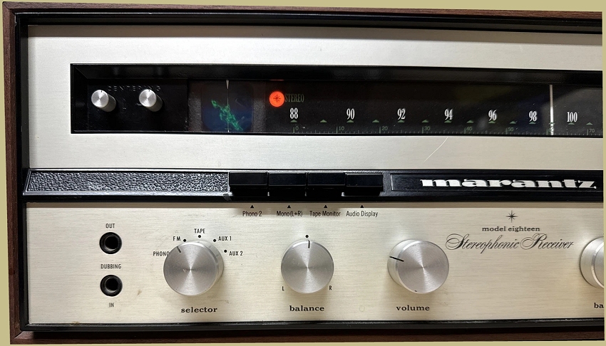 Marantz Model 18 Faceplate