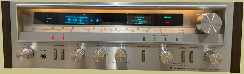 Pioneer SX-3500 Front Panel